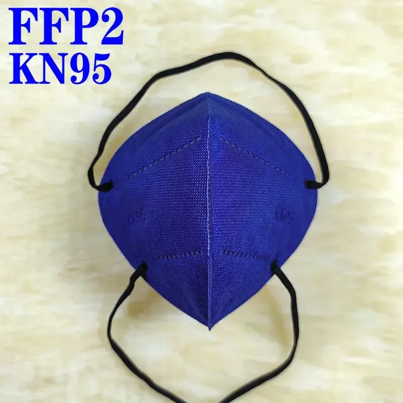 FFP2 headband Mascarillas CE KN95 Mask Black White 5 Layers Face Mask KN95 Filter Respirator mouth Mask Adults filter