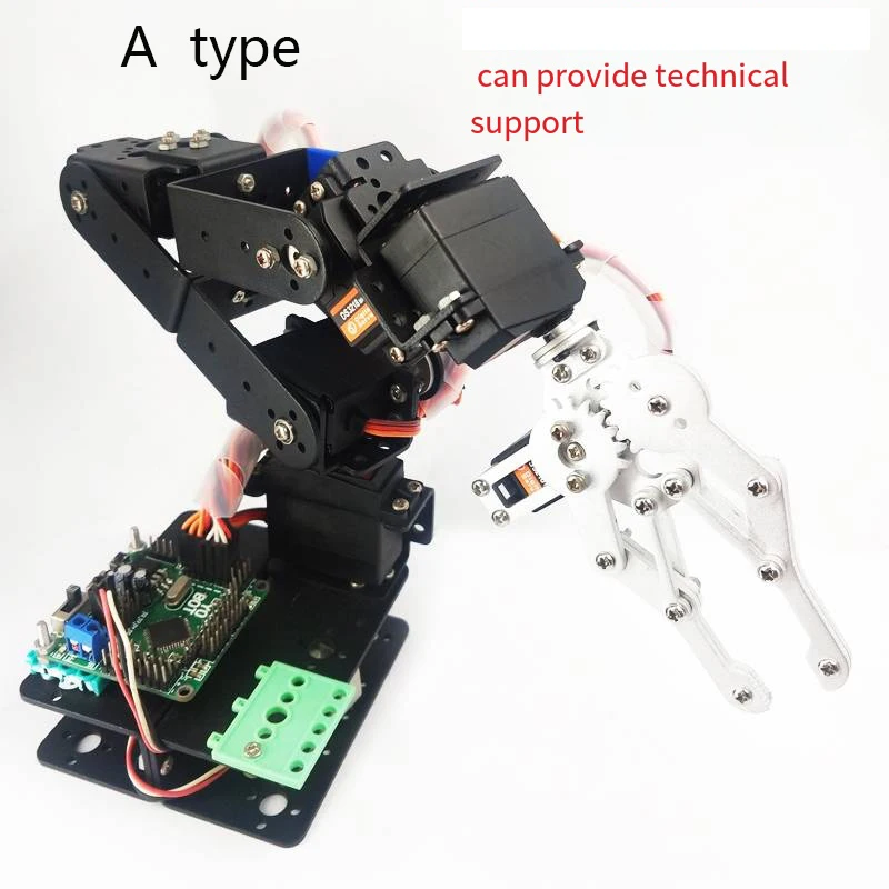 6 DOF Robotics Kit Educational Robot Manipulator Metal Alloy Arduino Arm Servo MG996 for Arduino Robot DIY Kit Programmable Kit