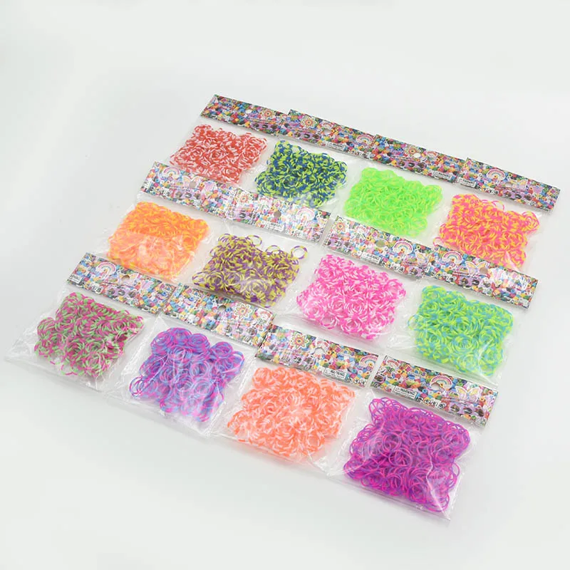 New Loom Rubber Bands Bracelet for Kids or Hair Rubber Loom Bands Make Woven Bracelet DIY Craft Toys Christmas Gift