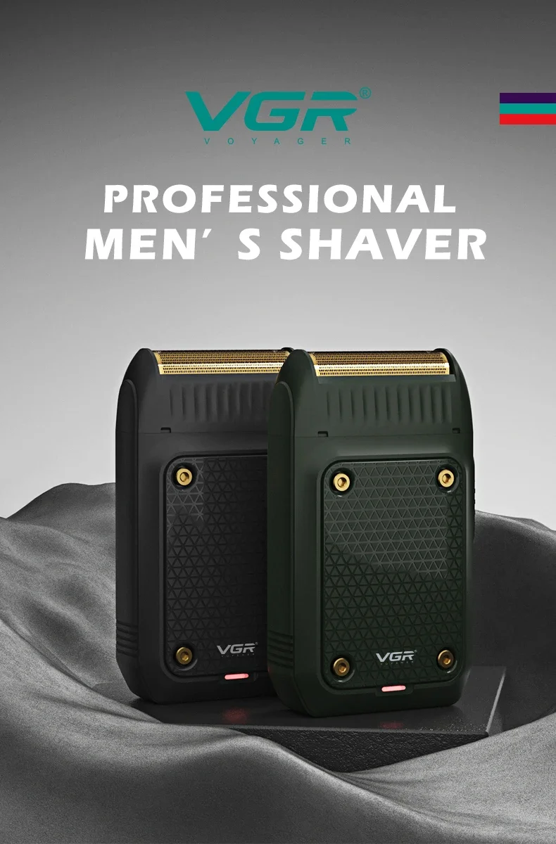Original VGR Shaver Professional Shaver Electric Shaver Portable Beard Trimmer Rechargeable Shaver Mini Shaver Men's V-353