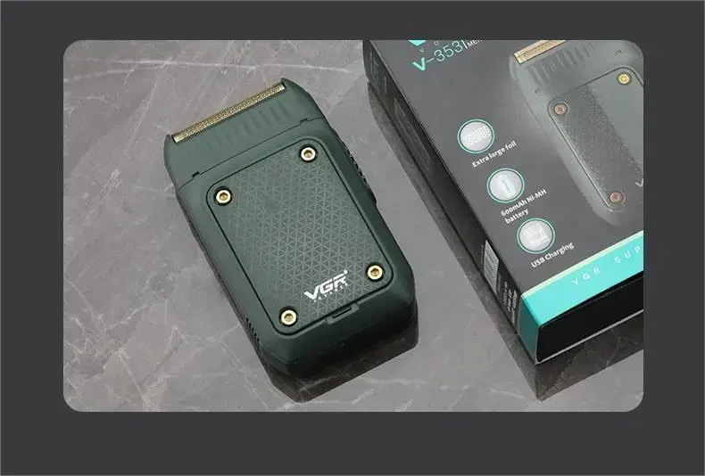 Original VGR Shaver Professional Shaver Electric Shaver Portable Beard Trimmer Rechargeable Shaver Mini Shaver Men's V-353