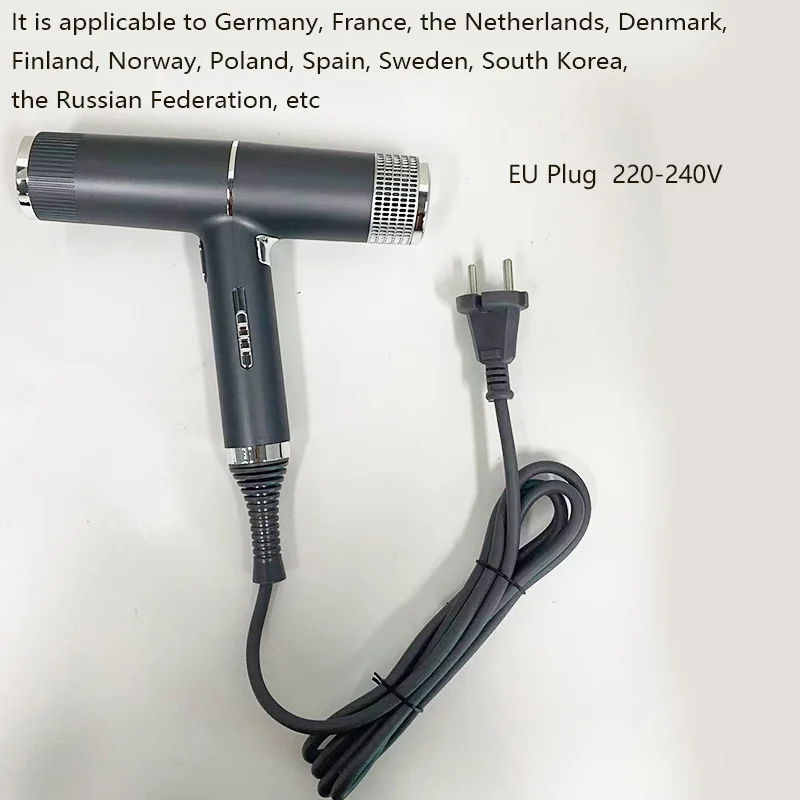 Low Noise Cold and Hot Negative Ion Hair Dryer Intelligent Temperature Adjustable Quick Drying Leafless Hair Dryer