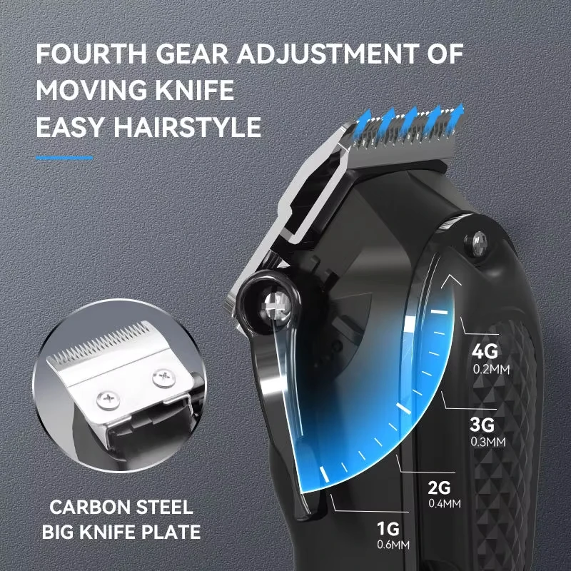 Professional Electric Hair Clipper USB Charging Rechargeable Cordless Hair Trimmer Barber Men's Hair Cutting Machine