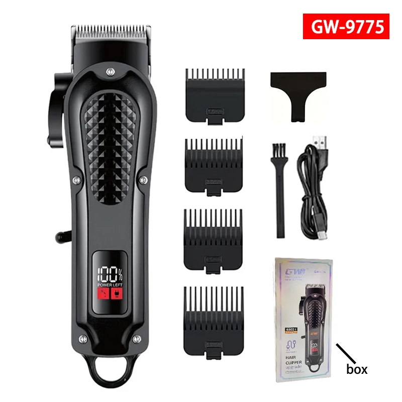 Professional Electric Hair Clipper USB Charging Rechargeable Cordless Hair Trimmer Barber Men's Hair Cutting Machine