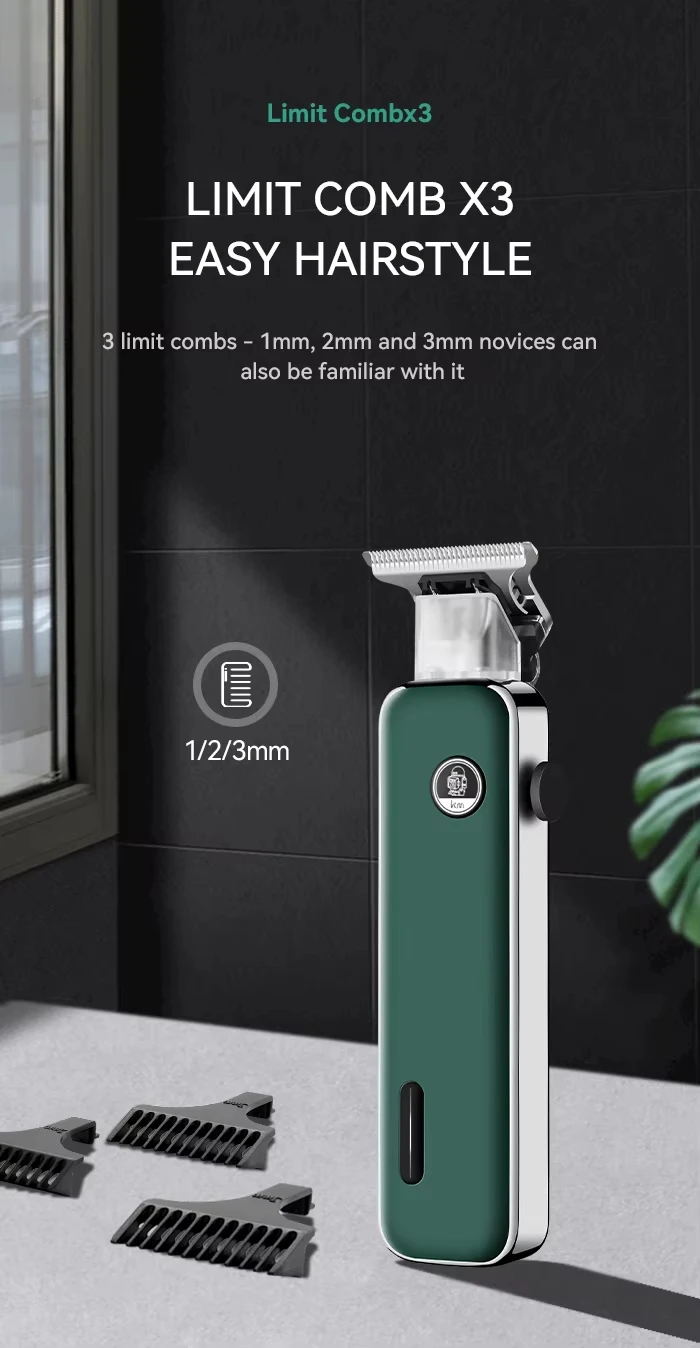New Design Rechargeable Hair Clippers Kemei KM-5098 USB Mini Professional Beard Trimmer And Hair Clipper For Men