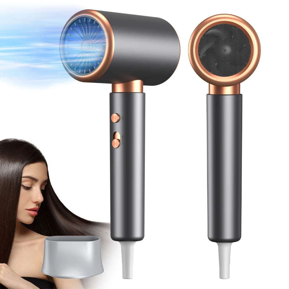 Negative Ion Blow Dryer 3rd Gear Professional Hair Dryer with Hot Cold Wind Air Brush Function Strong Power Salon Tool