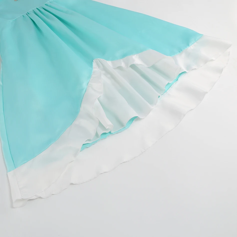 Peach Princess Dress Girl 2-10 Yrs Daisy Cosplay Costume Rosalina Dress Up Clothes Children Birthday Theme Party Carnival Outfit