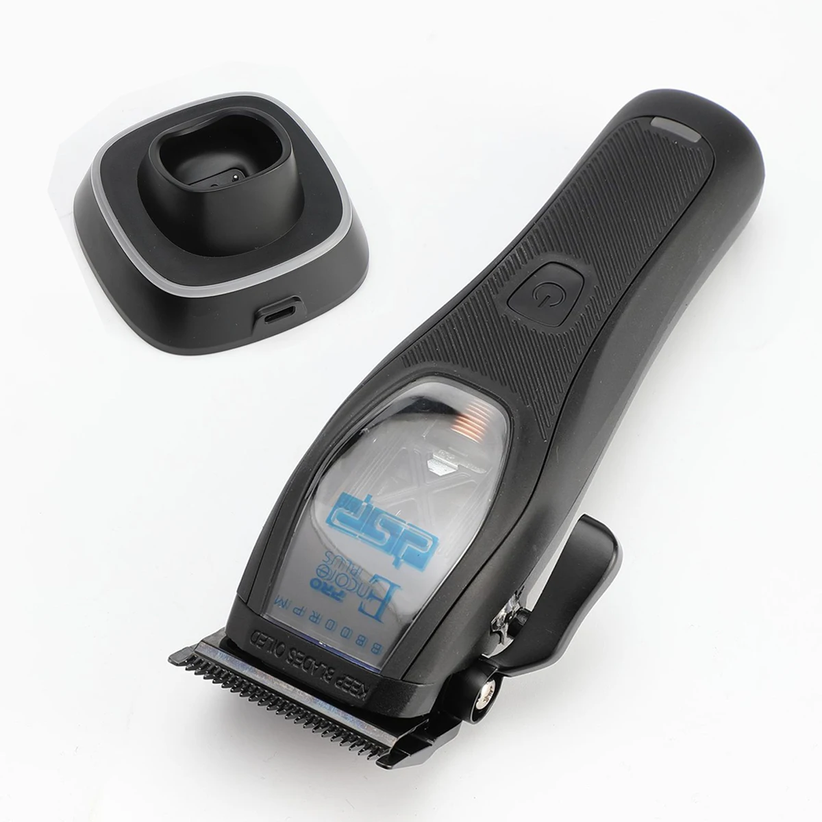 10000RPM Magnetic Vector Motor Professional Men's Hair Clipper DLC Blade with Seat Charger Hair Cutting Machine