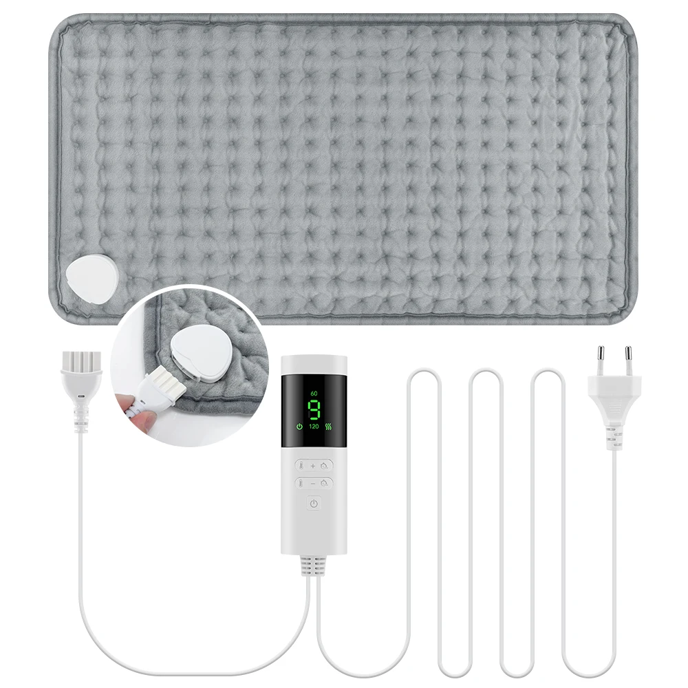 Electric Heating Blanket Thermal Pads Warmer 9 Levels Heated Mat Soft&Safe Winter Body Back Leg Warmer Pads Home Use  60*30cm