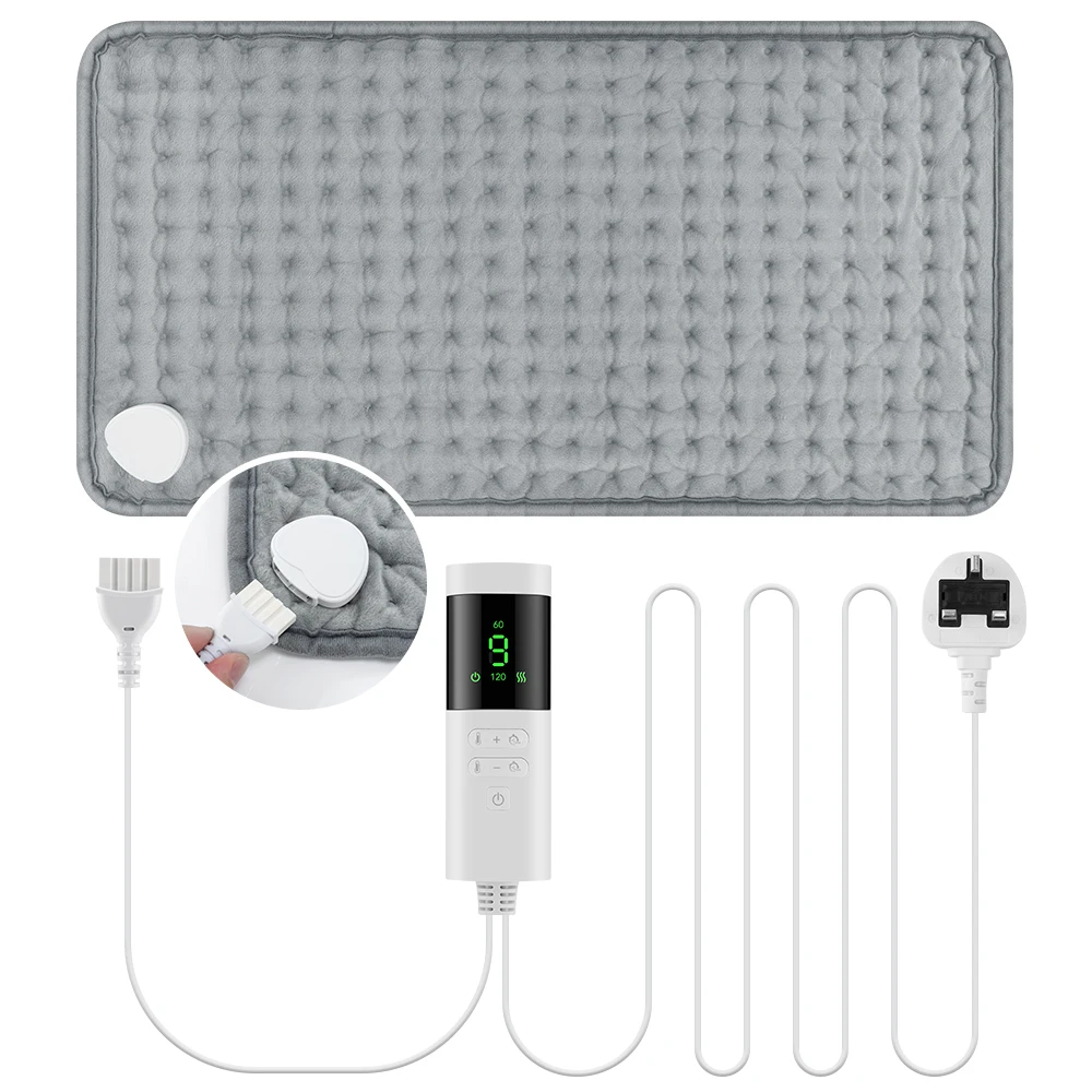 Electric Heating Blanket Thermal Pads Warmer 9 Levels Heated Mat Soft&Safe Winter Body Back Leg Warmer Pads Home Use  60*30cm