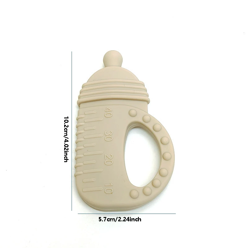 Teether Toys Baby Food Grade Silicone Teething Stick Children Mouth Muscle Trainer