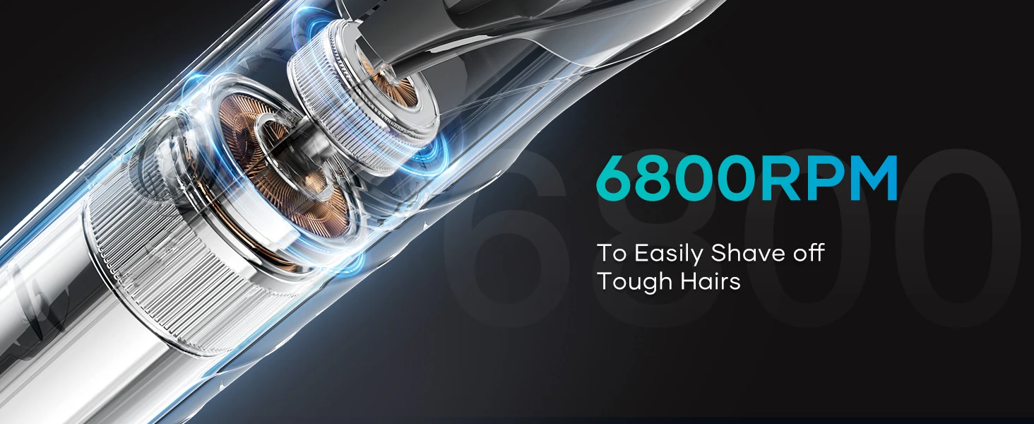Kensen S6 Electric Hair Trimmer for Men Body Groomer Clipper IPX5 Waterproof Portable Groin Pubic Hair Trimmer Razor For Barber