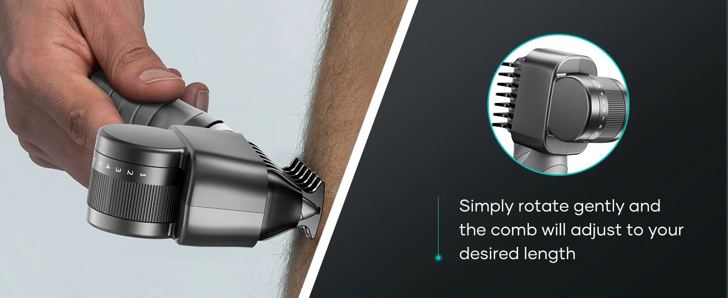 Kensen S6 Electric Hair Trimmer for Men Body Groomer Clipper IPX5 Waterproof Portable Groin Pubic Hair Trimmer Razor For Barber