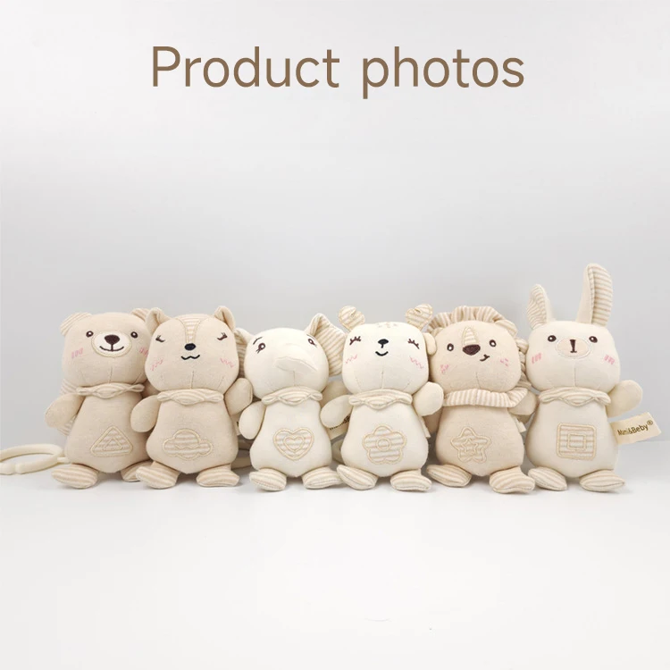 Newborn Baby Rattle Hanging Plush Toy Soft Animal Handbells Rattles Early Education Toys Infant Stroller Bed Crib Baby Toy Gifts
