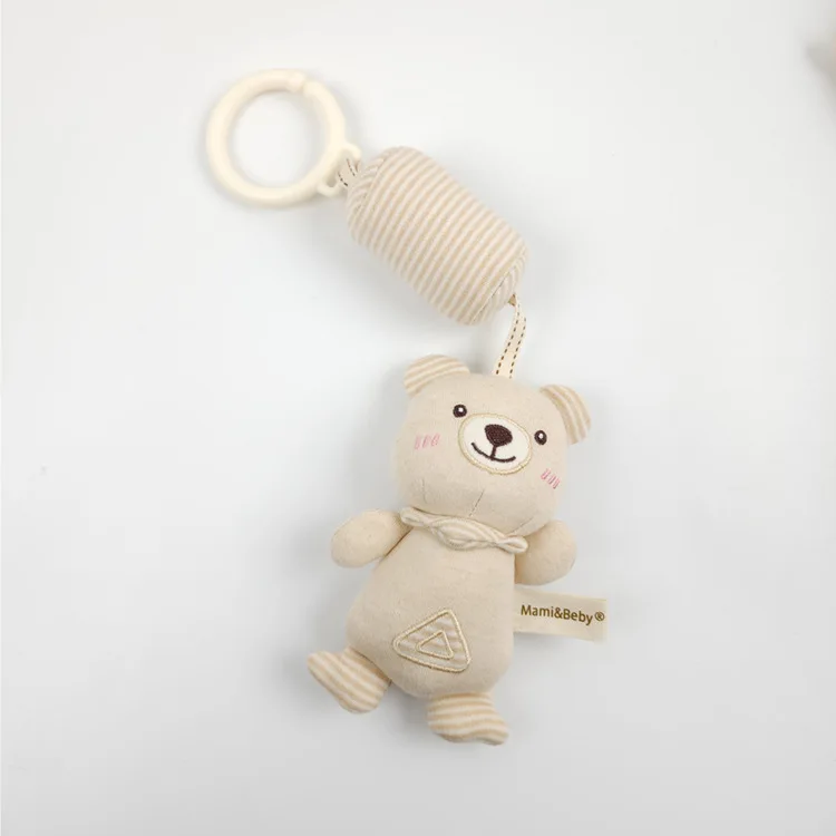 Newborn Baby Rattle Hanging Plush Toy Soft Animal Handbells Rattles Early Education Toys Infant Stroller Bed Crib Baby Toy Gifts