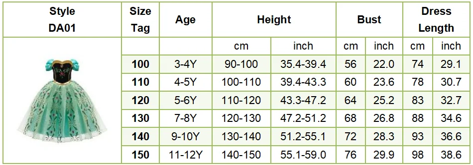 Girls Princess Dress Kids Snow Queen Cosplay Costume Halloween Party Dress Up Outfit with Wig Headband Accessories Set Book Week
