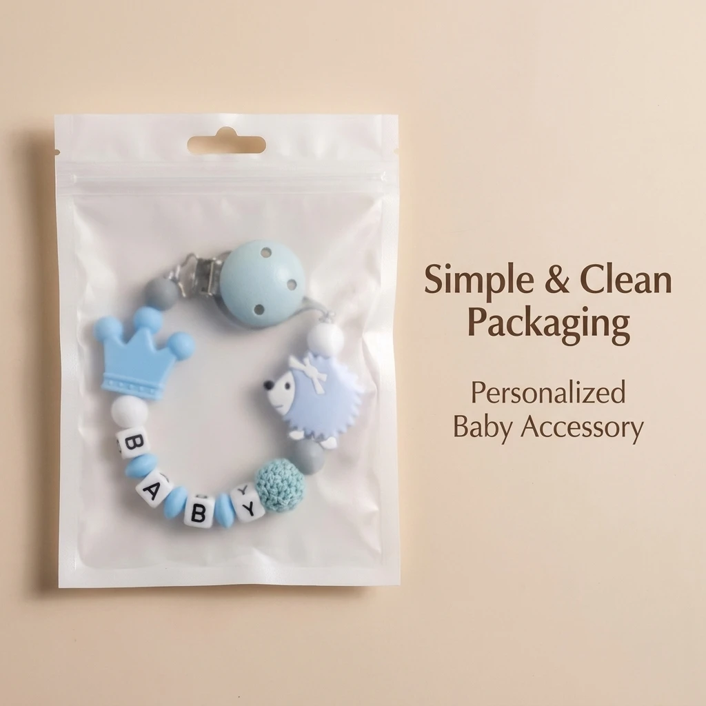 Custom Baby Name Pacifier Clip BPA Free Food Grade Silicone Teether Blue Crown Hedgehog Dummy Chain Soother Leash Toddler Gift