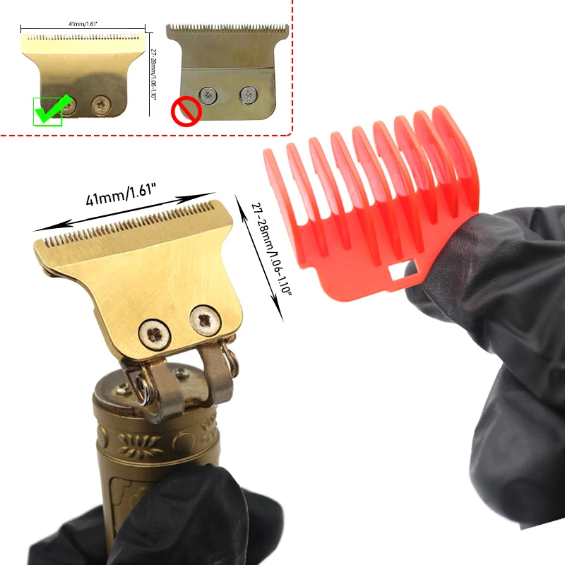 for T9 1.5/2/3/4/6/9 mm Professional Hair Trimmer Limit Comb Guards Trim Beard Hairdresser Hair Cutting Guide Barber Accesories