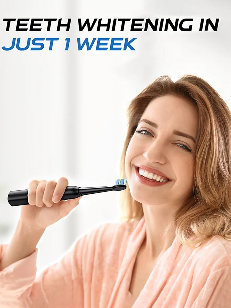 YUNCHi Y5 Sonic Electric Toothbrush Adult Timer Brush USB Rechargeable Electronic Tooth Brush Heads Replacement