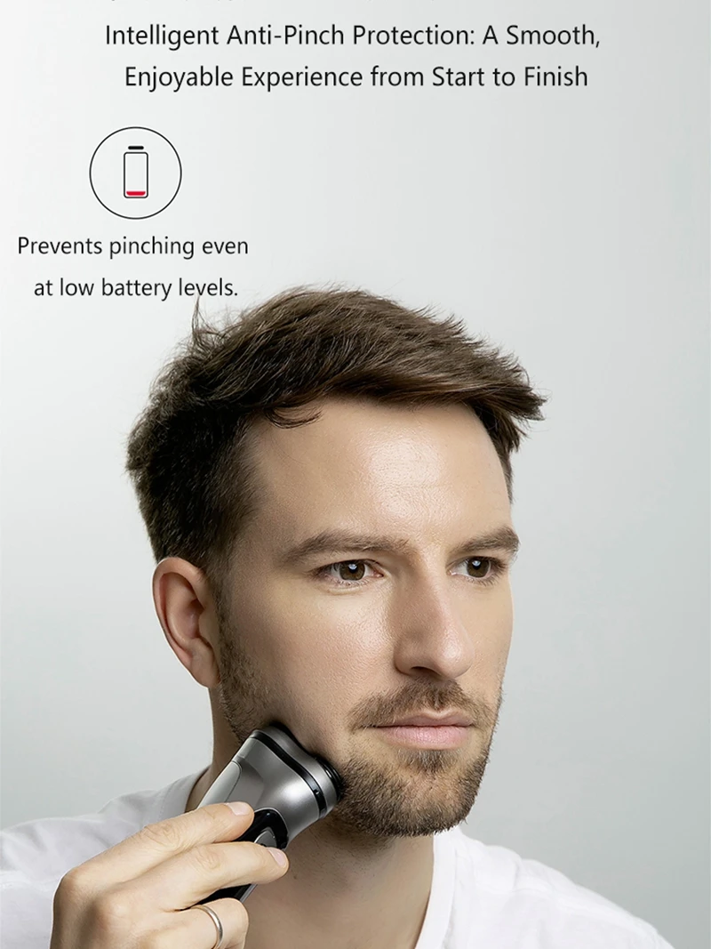 Electrical Rotary Shaver for Men 3D Floating Blade Washable Type-C USB Rechargeable Shaving Beard Machine For Men Gift