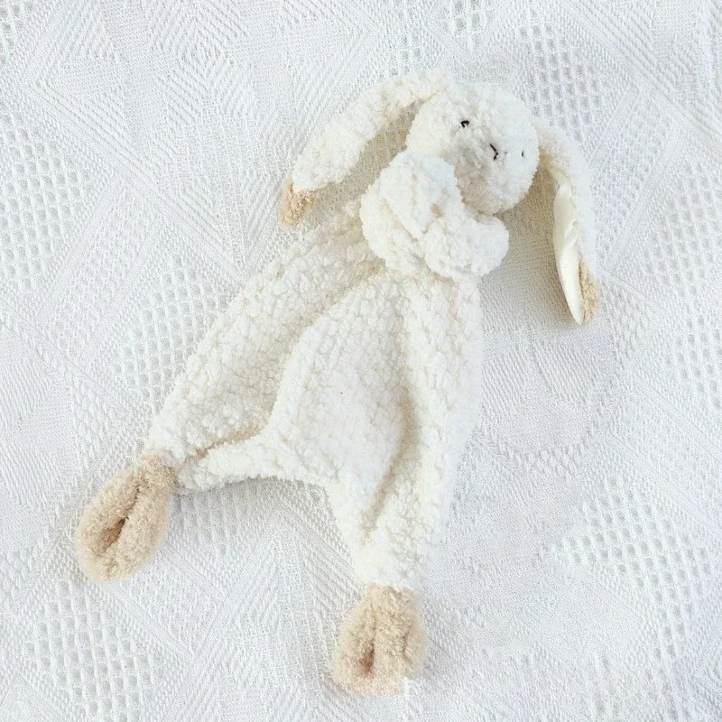 Personalized Baby Lovey Blanket Embroidered Name Bunny Security Blanket Soft Comfort Blanket Newborn Baby Shower Gift