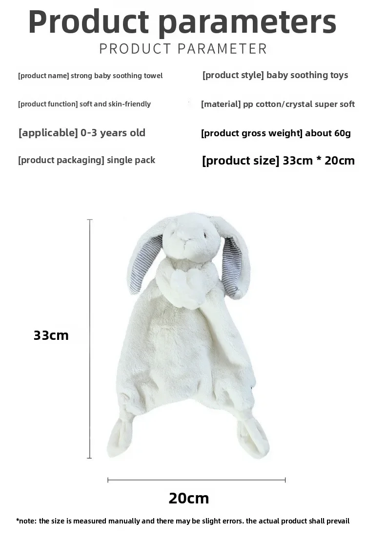 Personalized Baby Lovey Blanket Embroidered Name Bunny Security Blanket Soft Comfort Blanket Newborn Baby Shower Gift