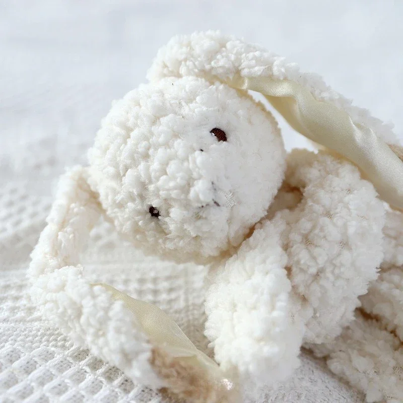 Personalized Baby Lovey Blanket Embroidered Name Bunny Security Blanket Soft Comfort Blanket Newborn Baby Shower Gift