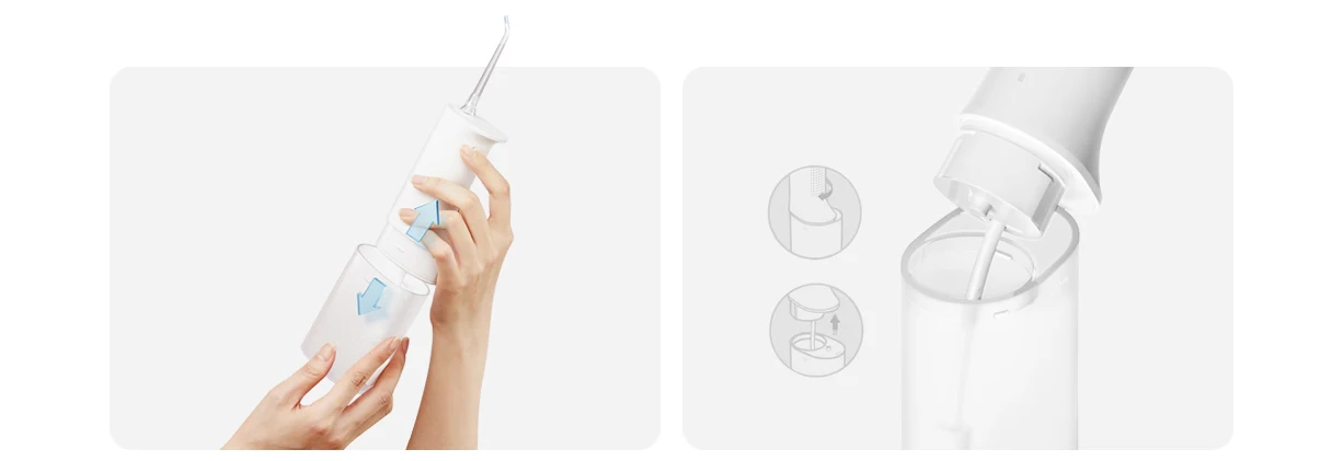MIJIA Electric Oral Irrigator2,IPX7 Waterproof Rating,200ML Water Tank,3 Frequency Conversion Modes,Water Flosser Dental