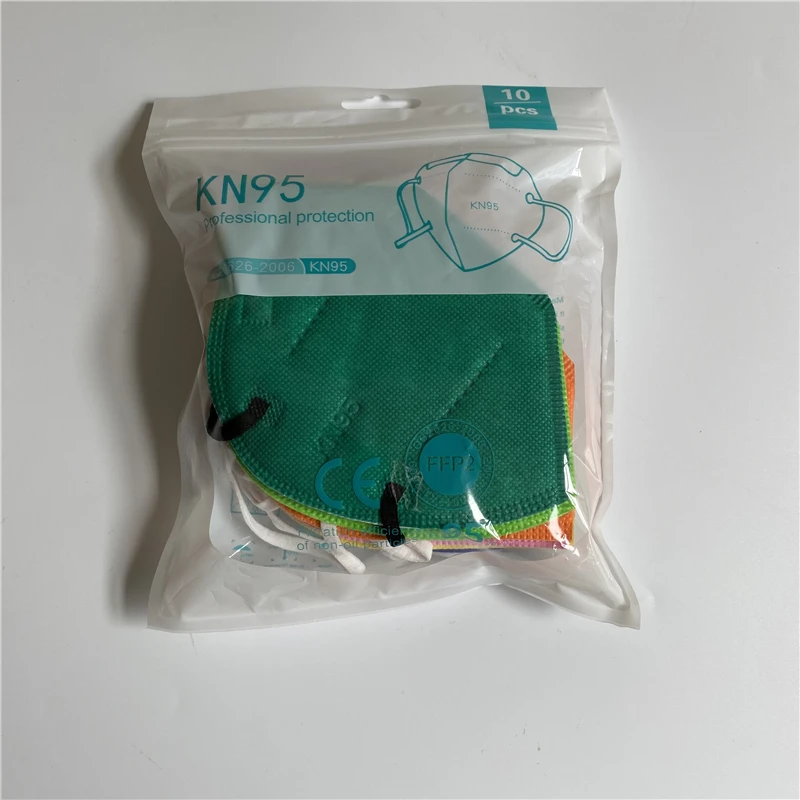 10-200pcs FPP2 Masks Black FFP2 Masks CE Approved ffp2mask Adult 12 Colors Adult Face Mask Dustproof Respirator KN95 Facemask