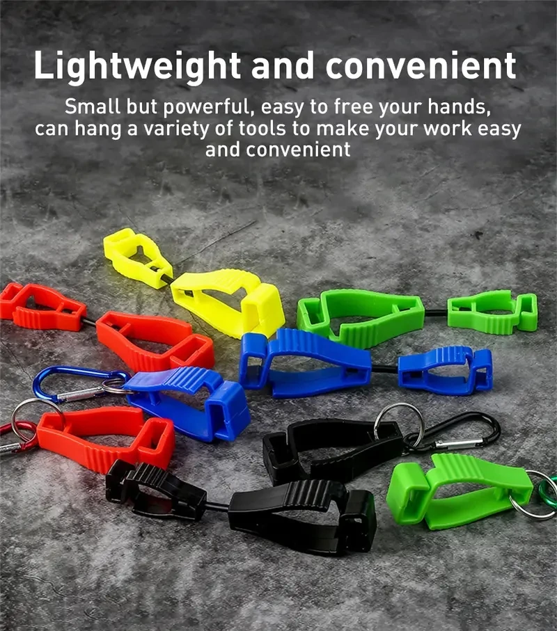 2 Piece Work Glove Clip, Work Safety Clip, Construction Worker Glove Clip, Eyeglass Helmet Glove Clip, Belt Buckle