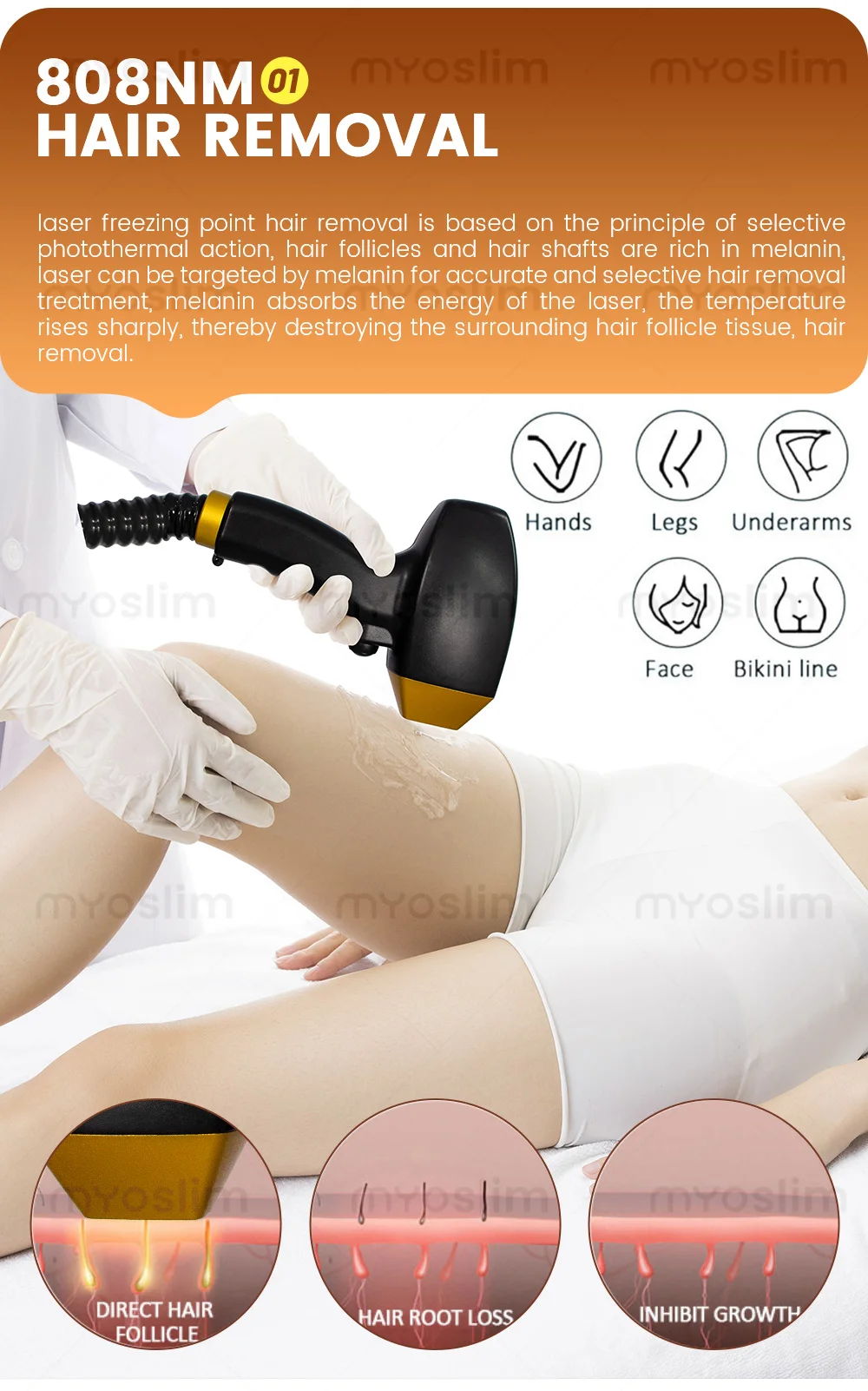 5000W 10Bars IPL Professional 4-in-1 Diode Laser 4 Wavelength Hair Removal Device Pico Laser RF Photorejuvenation Device