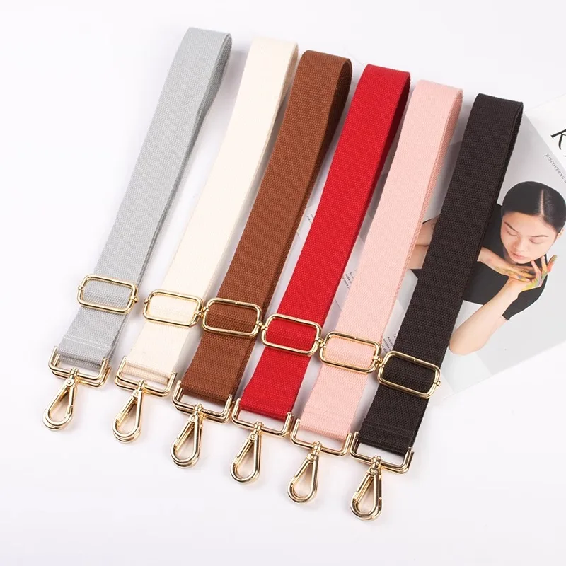 Nylon Bag Strap Solid Color Woman Colored Straps for Crossbody Messenger Shoulder Bag Accessories Adjustable Belts Straps