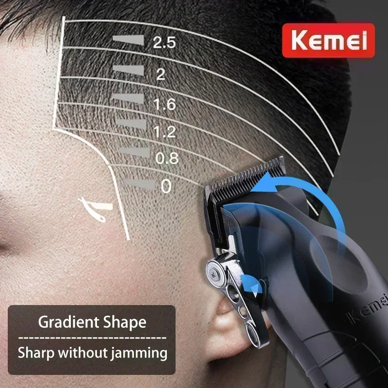 Men's Hair Clipper KM-2296 KM-658 KM-RS7098 Electric Hair Trimmer Machine Professional Hair Cutting Machine Beard Trimmer