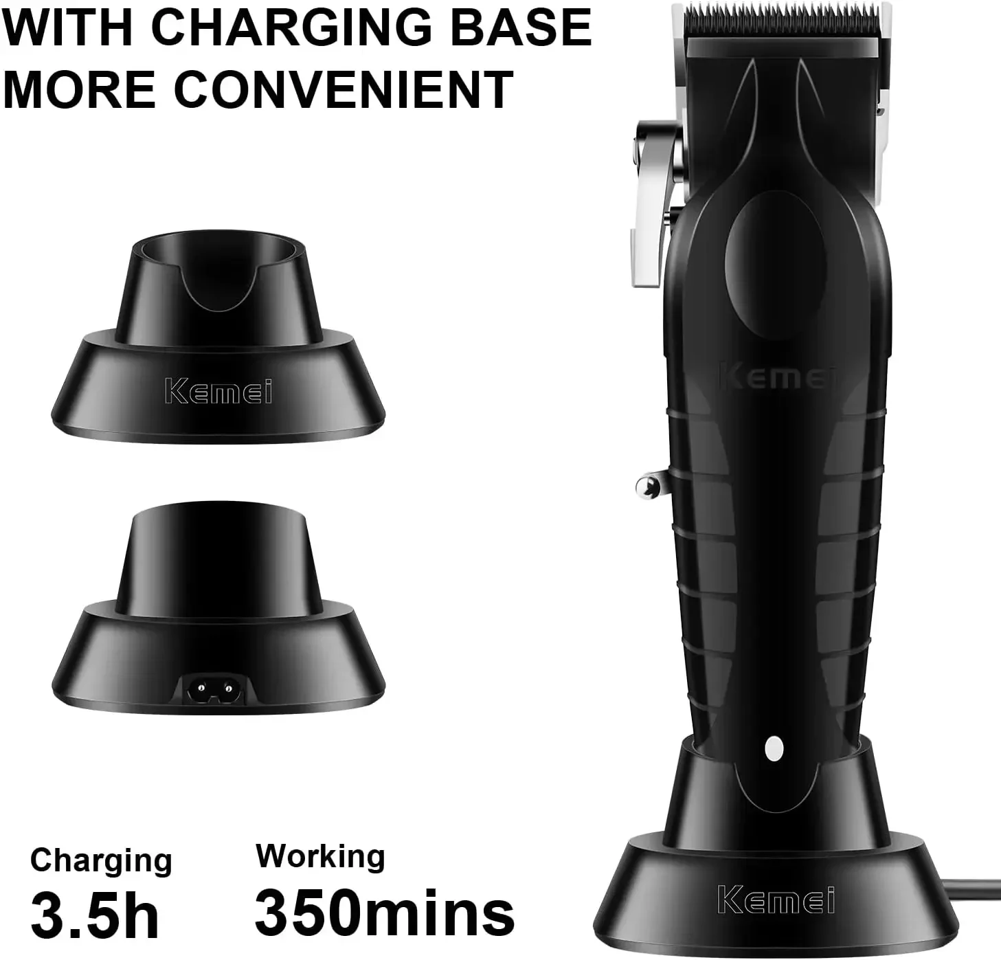 Kemei Hair Clipper Km-2296 Km-1071 Km-3382 Barber Blading Hair Cutting Machine Clipper Grooming Cordless Rechargeable Shaver