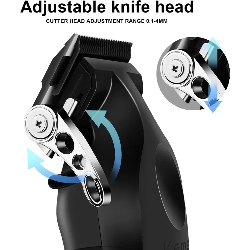 Kemei Hair Clipper Km-2296 Km-1071 Km-3382 Barber Blading Hair Cutting Machine Clipper Grooming Cordless Rechargeable Shaver
