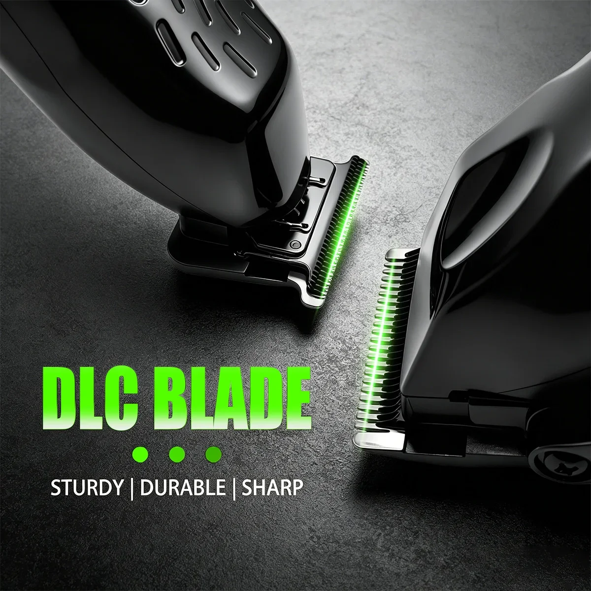 Kemei Professional Hair Clipper LED Display Trimmer Charging Base Hair Care Appliance Adjustable Clipper for Men KM-1385 KM-1386