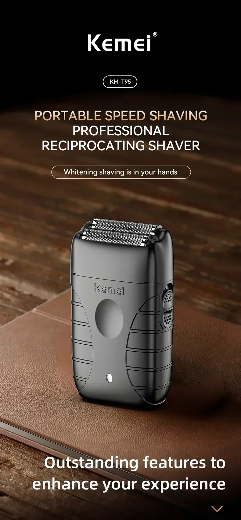 Kemei KM-2290 KM-2293 KM-T95 Professional Cutting Machine Electric Shaver Hair Trimmers with LCD Display Men's Hair Clippers