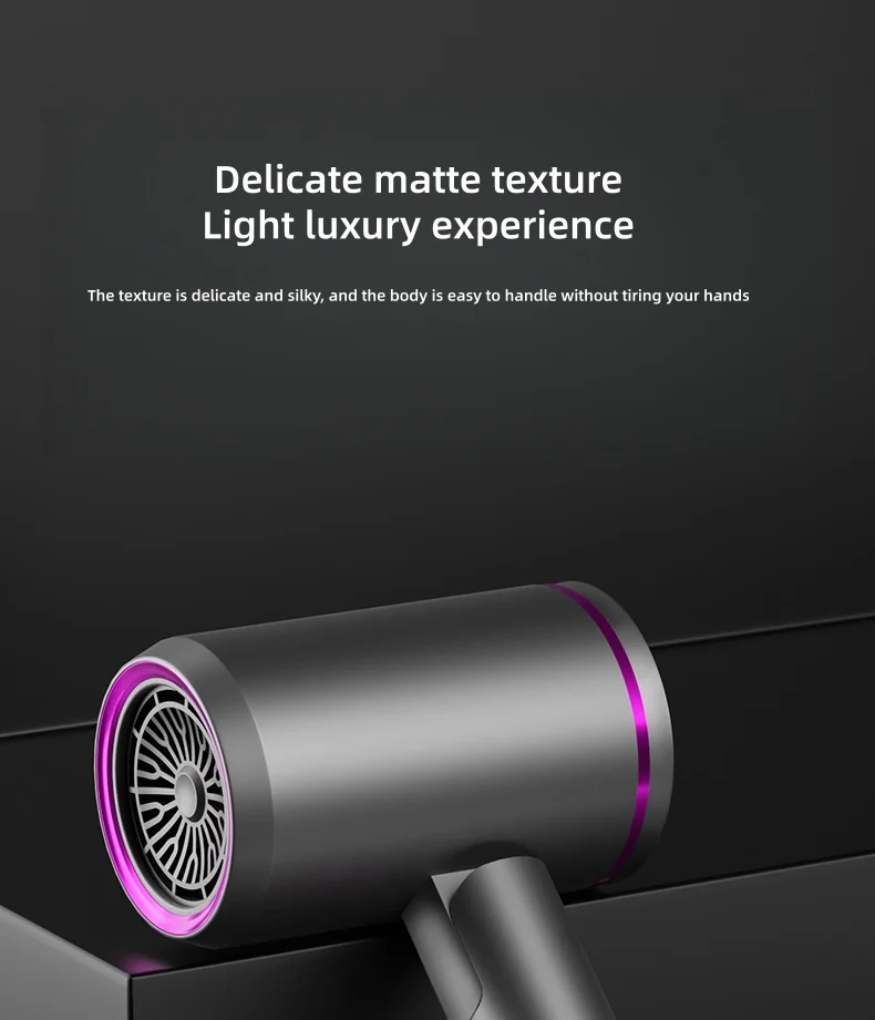 220V New Foldable Hair Dryer 2400W High-Power Silent Hair Dryer With Cold And Hot Air Distribution And Multi Nozzle Blower