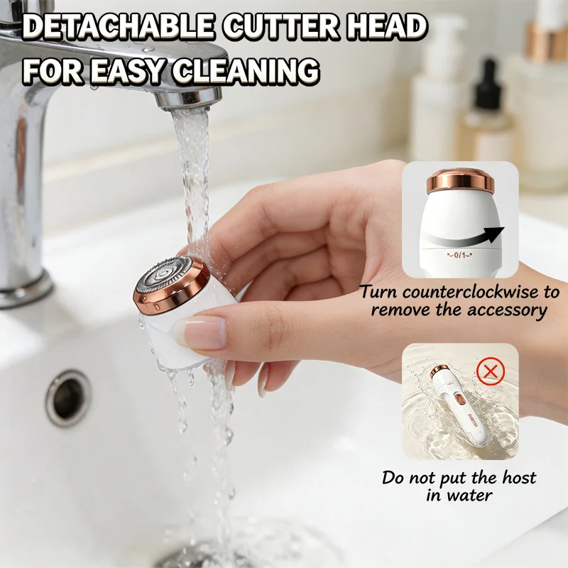 3 in 1 Electric Hair Removal Set USB Rechargeable Nose Underarm Leg Hair Trimmer Device for Men Women Personal Grooming 2026 New