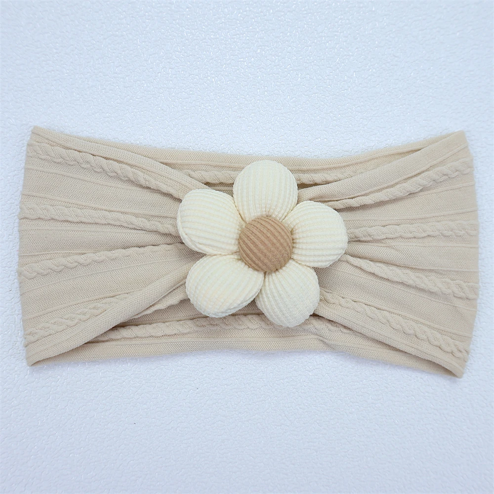 New Flower Nylon Girl Hairband Elastic Soft Baby Headband for Children Turban Headwear for Newborn Baby Kids Hair Accessories