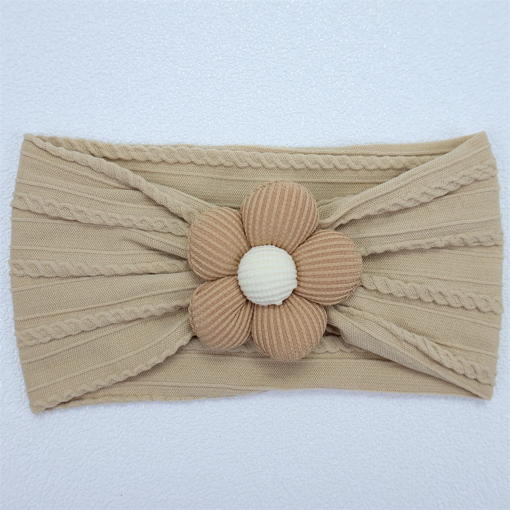 New Flower Nylon Girl Hairband Elastic Soft Baby Headband for Children Turban Headwear for Newborn Baby Kids Hair Accessories