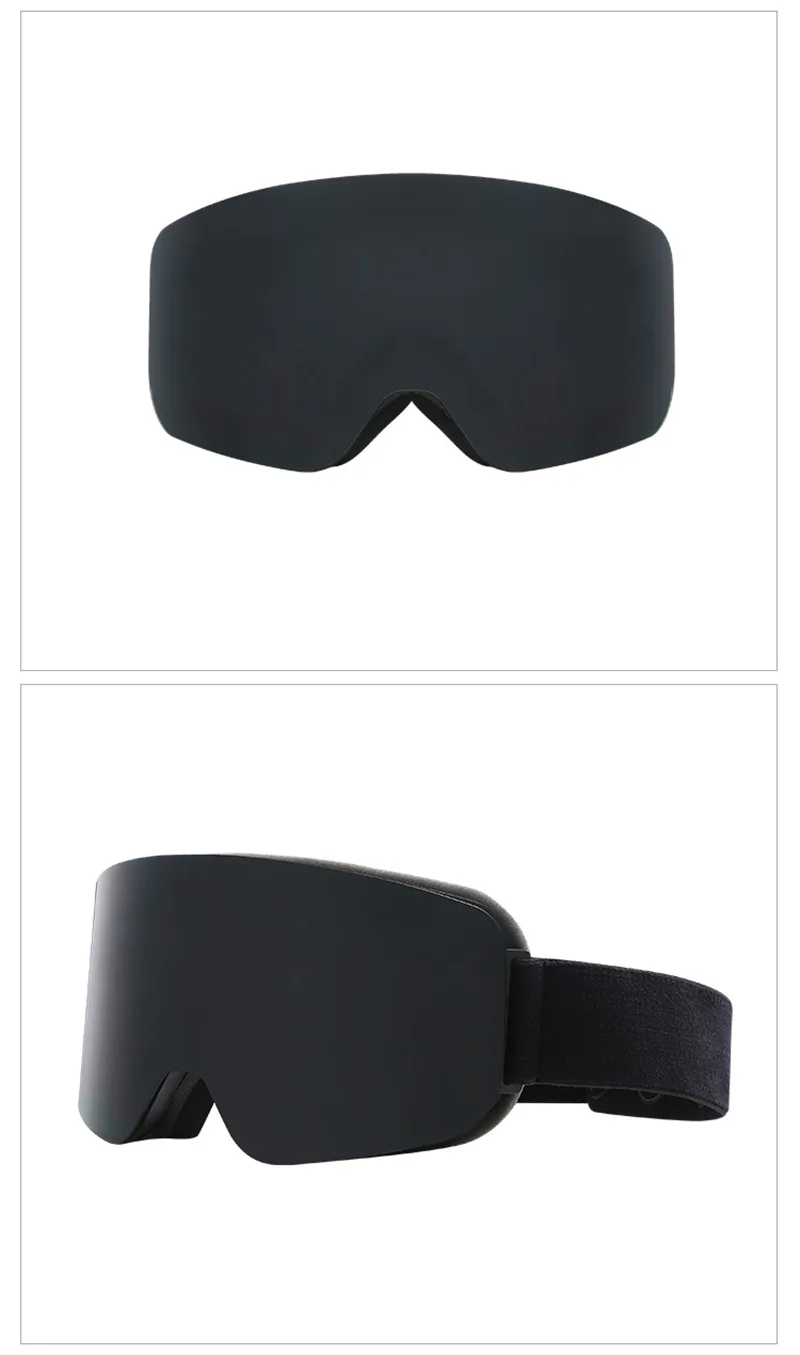 Big Ski Snowboard Goggles Women Men Skiing Eyewear Mask UV 400 Snow Protection Over Glasses Adult Double Anti-Fog Cylindrical