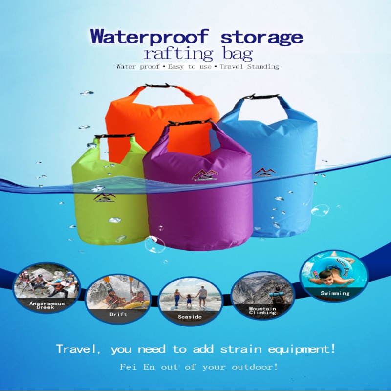 5L/10L/20L/40L/70L Dry Bag Swimming Waterproof Bags Sack Waterproof Floating Dry Gear Bags For Boating Fishing Rafting 4 Colors