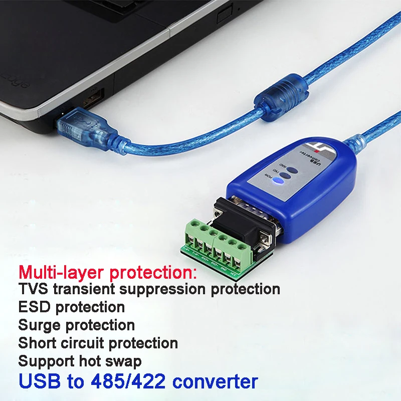 USB To 485 422 Serial Cable Industrial Grade RS485 To USB Communication Converter To 485 Module
