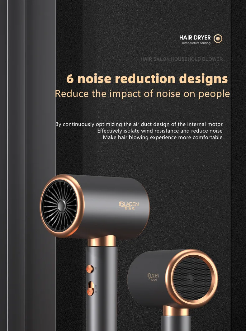 Hot Selling Professional Hair Dryer Negative Ion High Power Blue Light Foldable Electric Hair Dryer Salon Hair Tools Home