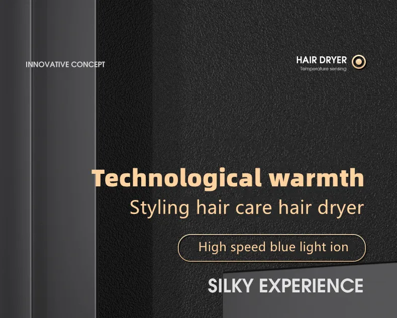 Hot Selling Professional Hair Dryer Negative Ion High Power Blue Light Foldable Electric Hair Dryer Salon Hair Tools Home