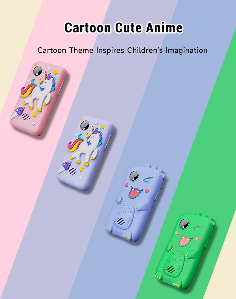 Baby Phone Toys Smart Phone Camera Toys Cartoon Musical Mini Cellphone Learning Toy Silicone cover Toy Kids Digital Camera Gift