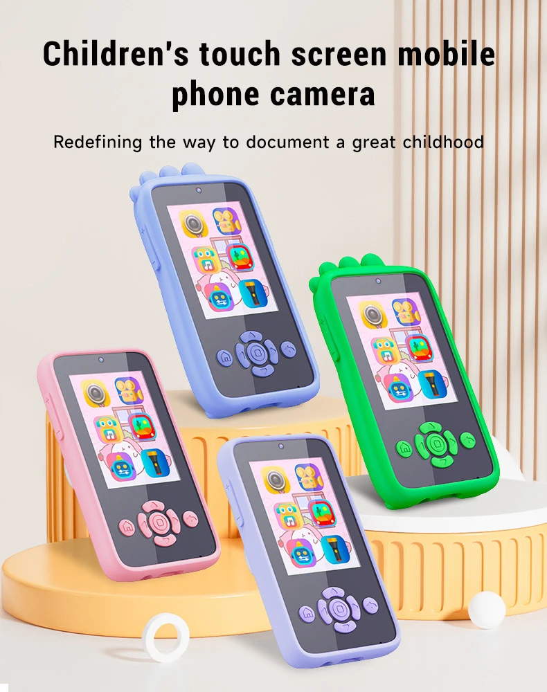 Baby Phone Toys Smart Phone Camera Toys Cartoon Musical Mini Cellphone Learning Toy Silicone cover Toy Kids Digital Camera Gift