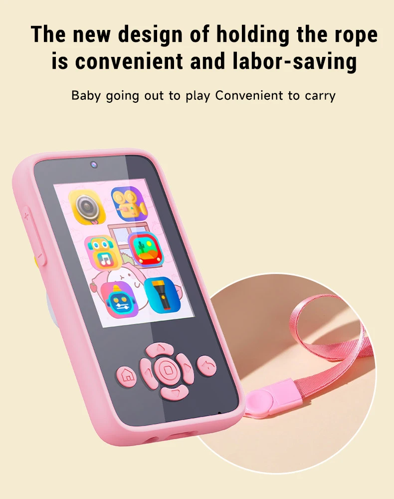 Baby Phone Toys Smart Phone Camera Toys Cartoon Musical Mini Cellphone Learning Toy Silicone cover Toy Kids Digital Camera Gift