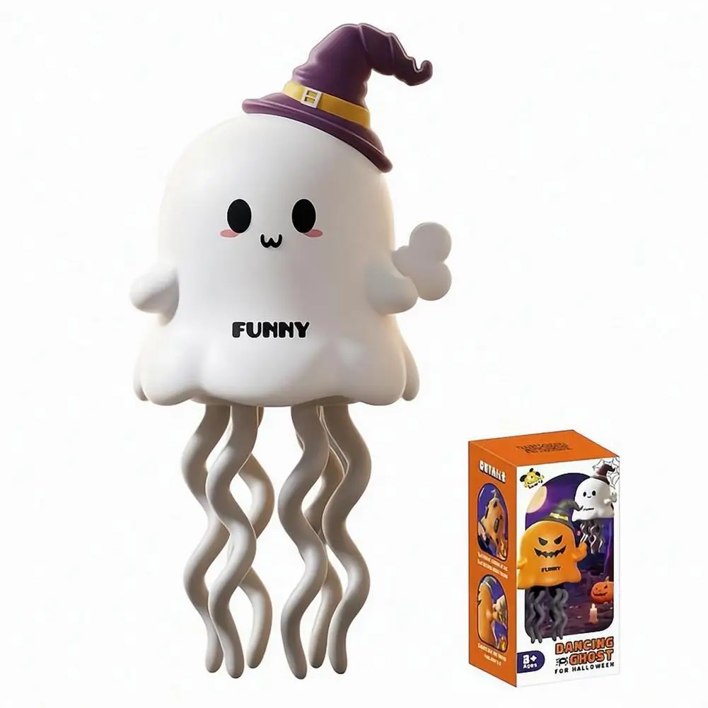 Wind-Up Dancing Ghost Toy for Kids, Interactive Moving Singing Toy with Music and Lights, Educational Toddler Toy